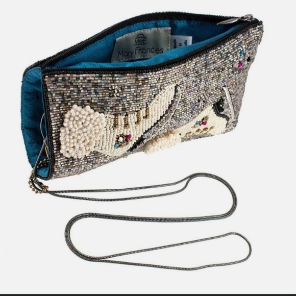Mary Frances Ice Skate Beaded Phone Crossbody Bag - Picture 8 of 8